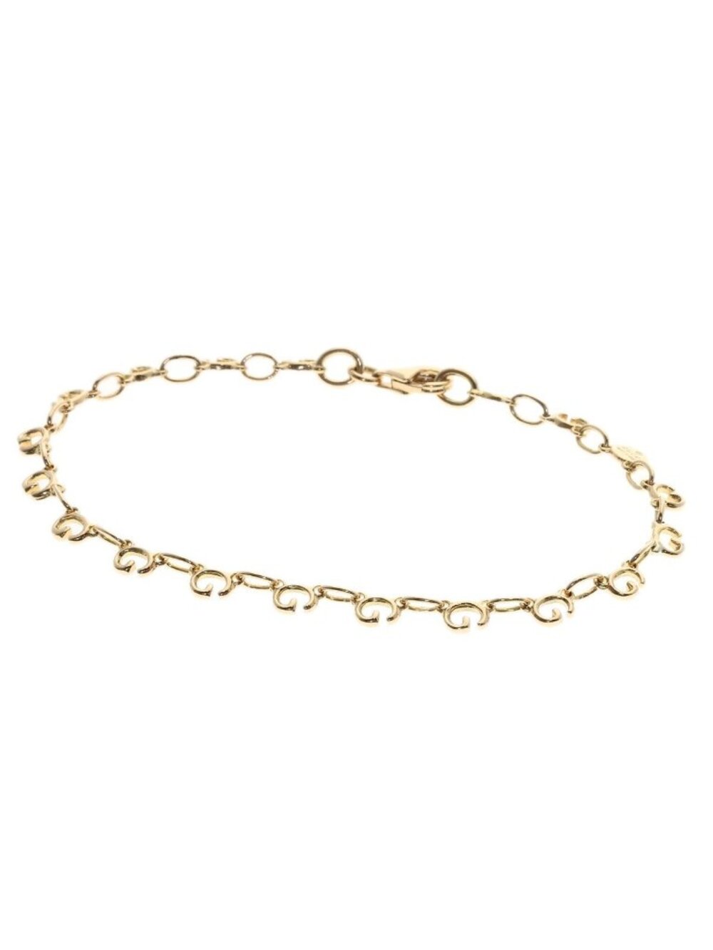 Gucci Logo Bracelet 18k Yellow Gold